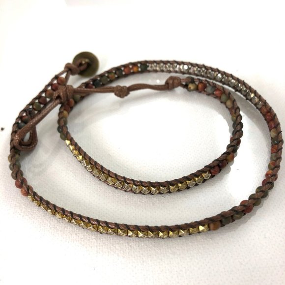 Women Wrap Bracelet made with naturals gems - Picture 3 of 3
